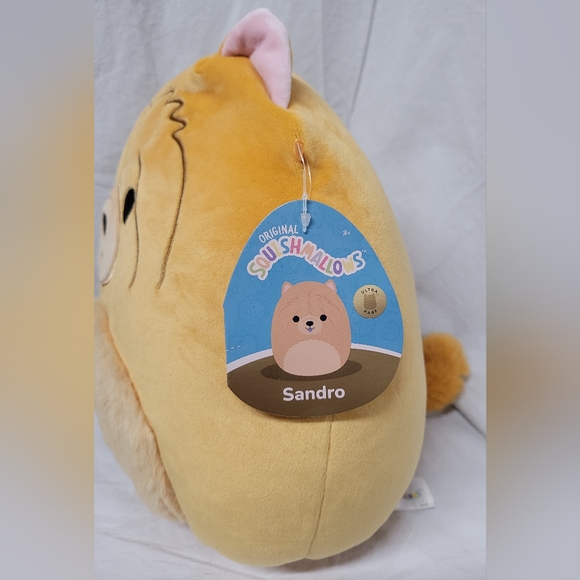Original Squishmallows SANDRO 11" Ultra Rare Blue Tongue Chow Dog Soft Plush NWT - Picture 8 of 10